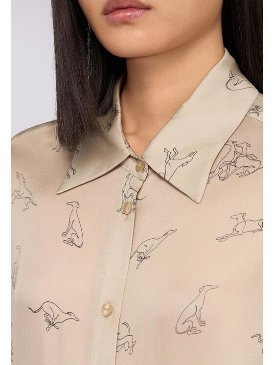 Trussardi Trussardi Camicia 50126000028N0R2 Beige Regular Fit