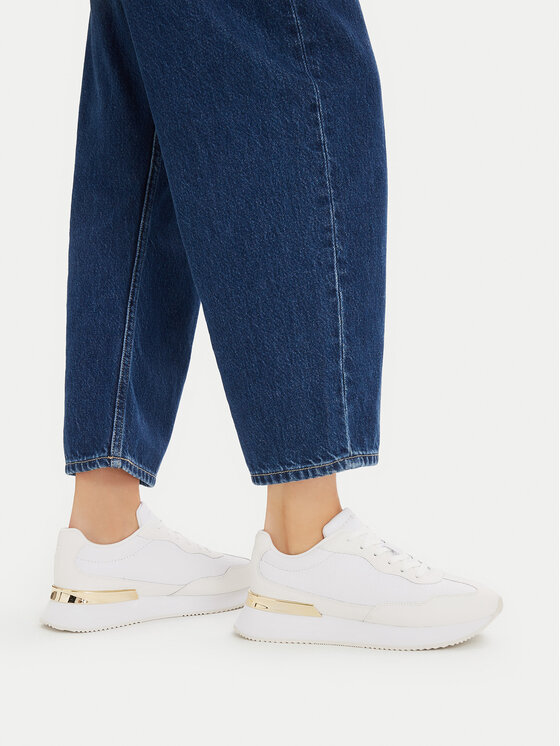Tommy Hilfiger Sneakers Th Chic Monogram Runner FW0FW09464 Alb