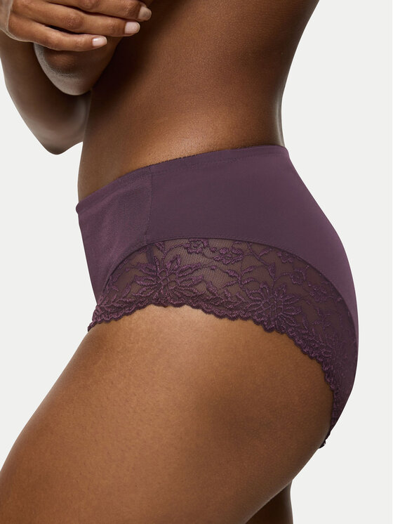 Triumph Triumph Klasične spodnje hlačke z visokim pasom Ladyform Soft Maxi 10210671 Vijolična
