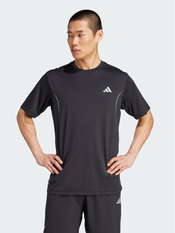 adidas adidas Koszulka techniczna Tech Apparel Tee Czarny Regular Fit