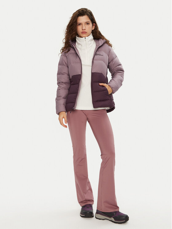 Jack Wolfskin Jack Wolfskin Kurtka puchowa Ather Down A60330 Fioletowy Regular Fit