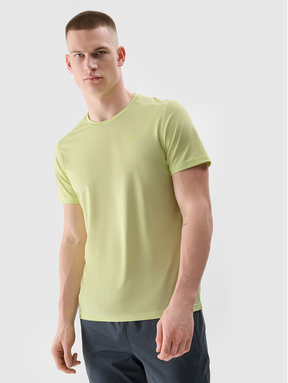 4F 4F Koszulka techniczna BASIC+ Zielony Regular Fit
