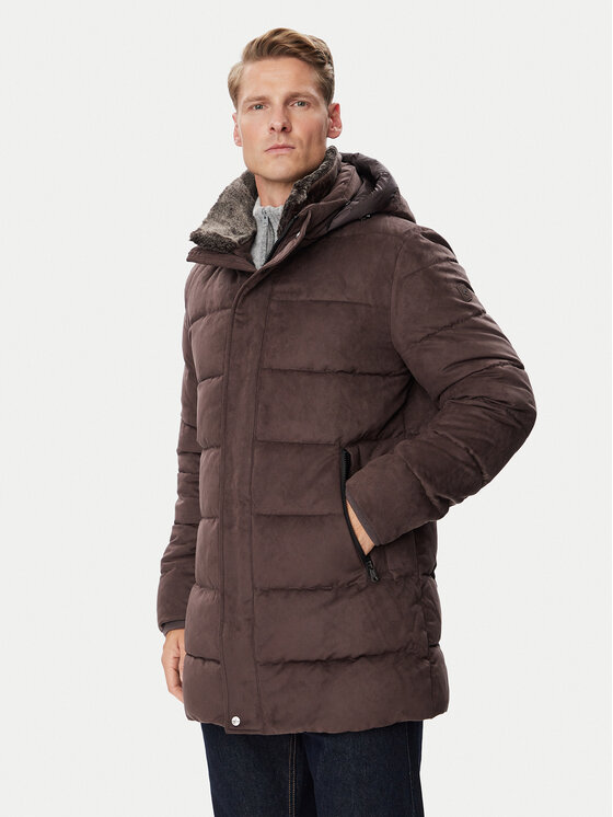 Milestone Milestone Žieminė striukė MSLukas 630372 11445 Tamsiai ruda Regular Fit