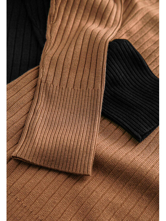 Volcano Volcano Golf L03149-W24 Beżowy Slim Fit
