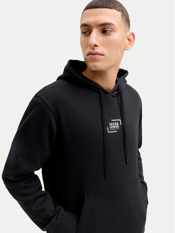 Jack & Jones Jack & Jones Mikina Corp 12268422 Čierna Regular Fit