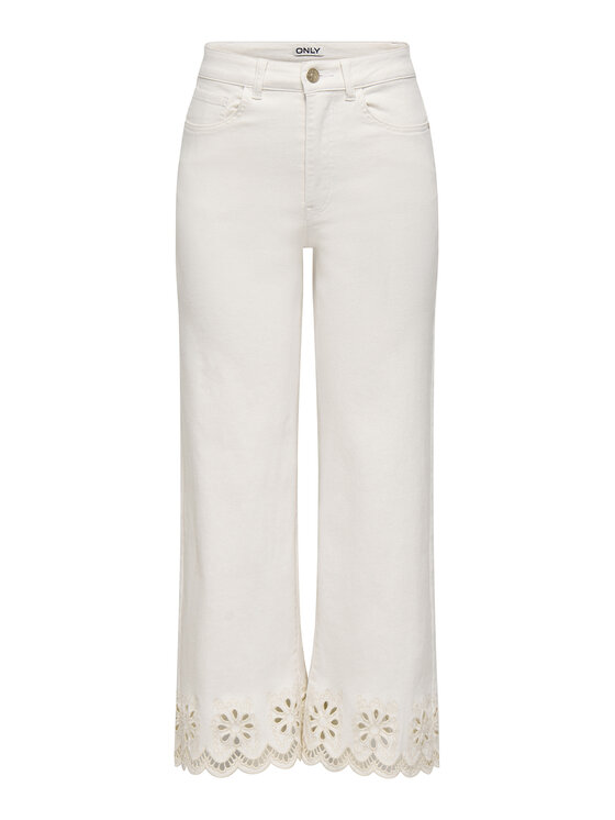 ONLY ONLY Blugi Madison 15372378 Crem Straight Leg