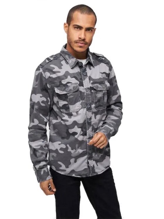 Brandit Brandit Koszula 9373.222.5XL Szary Regular Fit