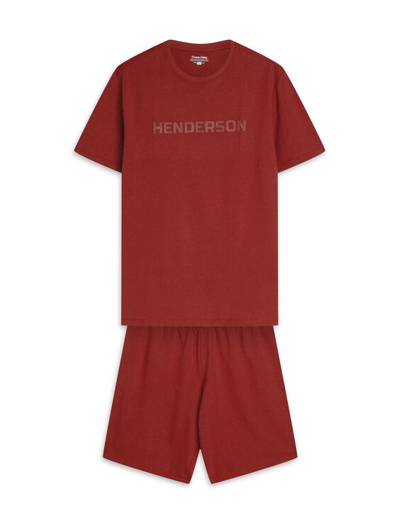 Henderson Henderson Piżama 42626 Czerwony Regular Fit