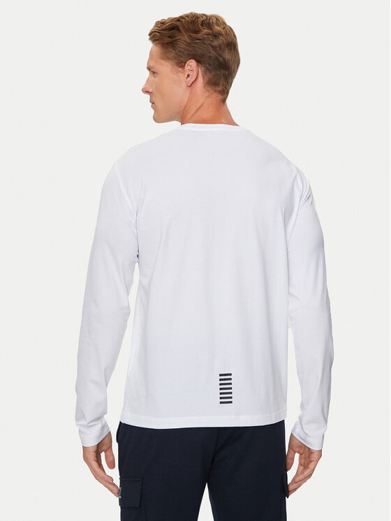EA7 Emporio Armani EA7 Emporio Armani S dlhými rukávmi 8NPT28 PJVQZ 1100 Biela Regular Fit