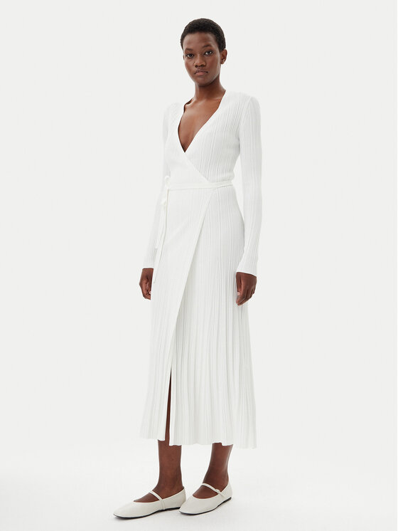 IVY OAK IVY OAK Трикотажна сукня Kloe IO113135 Écru Regular Fit