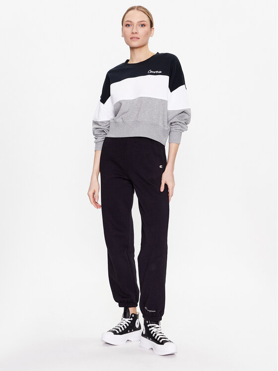 Converse Sweatshirt Color Block Chainstitch 10024524 A04 Multicolore Classic Fit