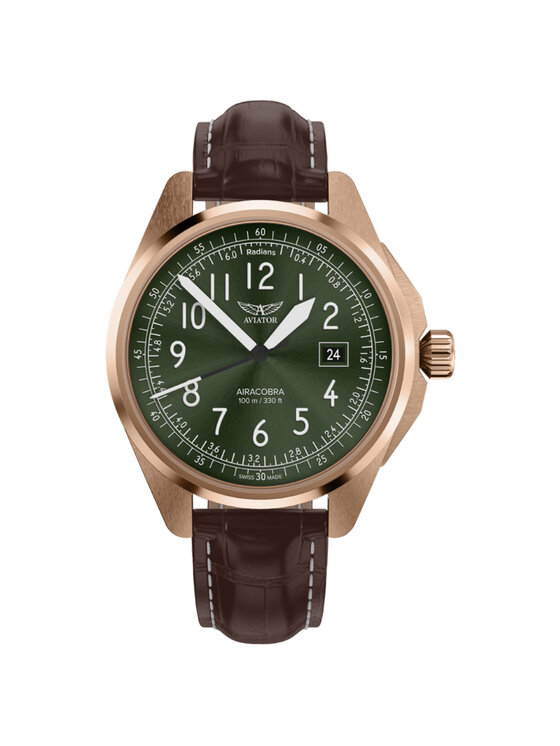 Aviator Aviator Zegarek V.1.38.2.324.4 Brązowy