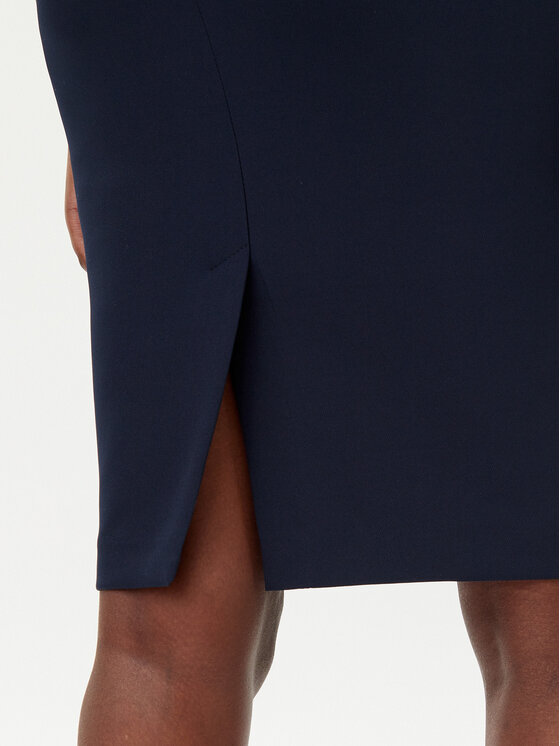 Maryley Maryley Suknja olovka 25EB701/43BL Tamnoplava Regular Fit