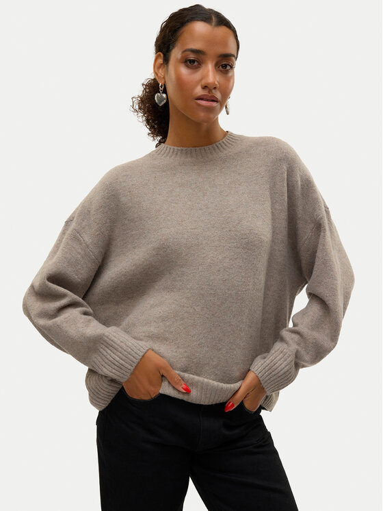 Vero Moda Vero Moda Svetr Boom 10320463 Šedá Loose Fit