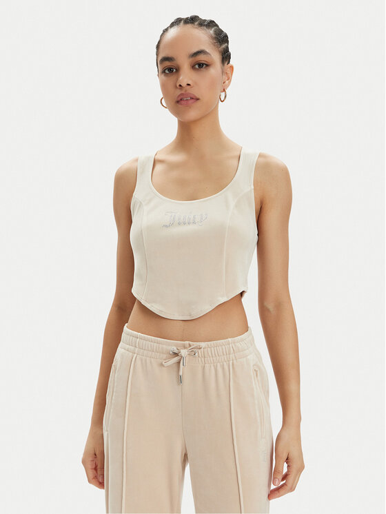 Juicy Couture Juicy Couture Топ Camina JCWCT23305 Бежевий Slim Fit