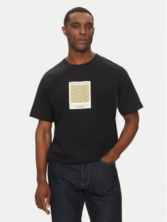 Jack & Jones Jack & Jones T-Shirt Islington 12273019 Černá Loose Fit