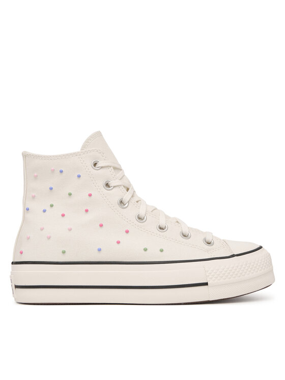 Converse Converse Кеди Chuck Taylor All Star Lift Platform Mini Studs A19140C Écru