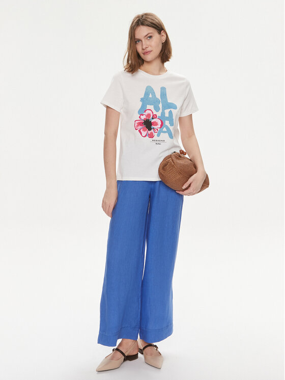 Weekend Max Mara Weekend Max Mara Tričko Yen 2415971052 Biela Regular Fit