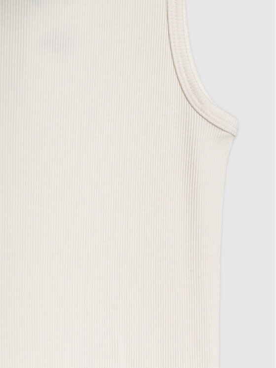 4F 4F Úpletové šaty 4FRSS25TDREF180-11S Biela Slim Fit