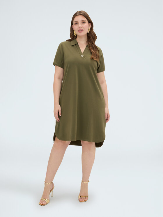 Fiorella Rubino Fiorella Rubino Sukienka codzienna 7807L001249N035 Zielony A-Line Fit