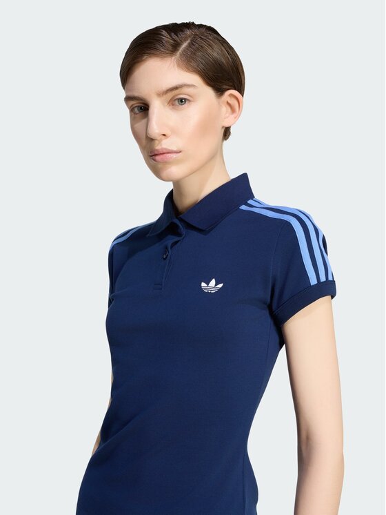 adidas adidas Polo 159123 Niebieski jasny