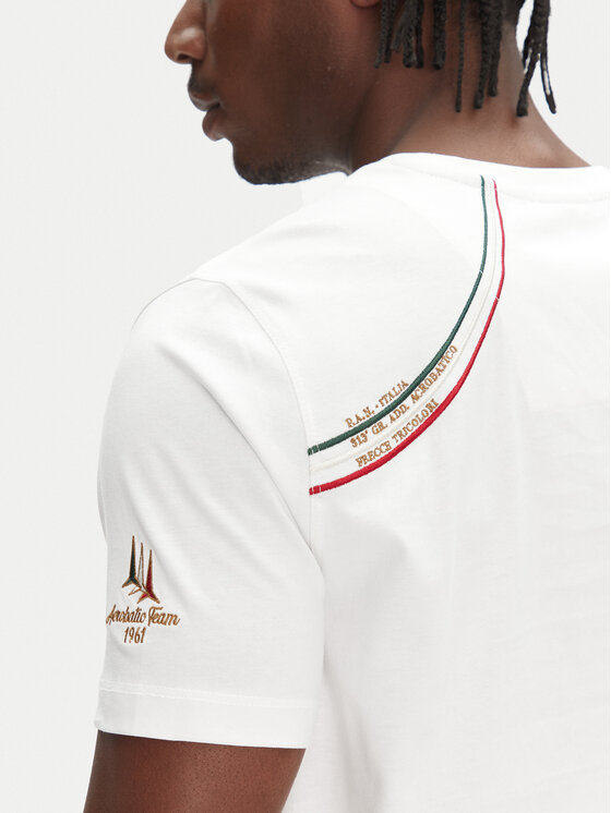 Aeronautica Militare Aeronautica Militare Tricou 251TS2401J592 Alb Regular Fit