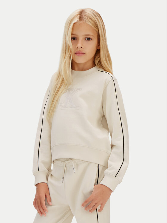 Calvin Klein Jeans Calvin Klein Jeans Спортивний костюм Co Terry Piping IG0IG03071 Écru Regular Fit