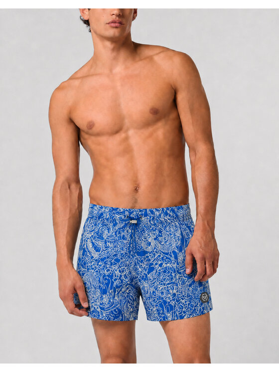PHILIPP PLEIN PHILIPP PLEIN Kąpielówki 30467 Niebieski jasny