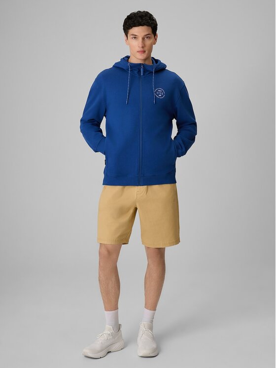4F 4F Bluza LAKESIDE ESCAPE Niebieski Regular Fit