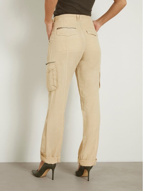 Guess Guess Παντελόνι υφασμάτινο 164111 Μπεζ Slim Fit