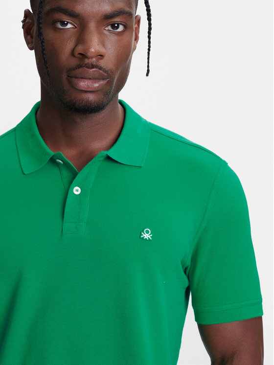 United Colors Of Benetton United Colors Of Benetton Polo marškinėliai 3089J3179 Žalia Regular Fit