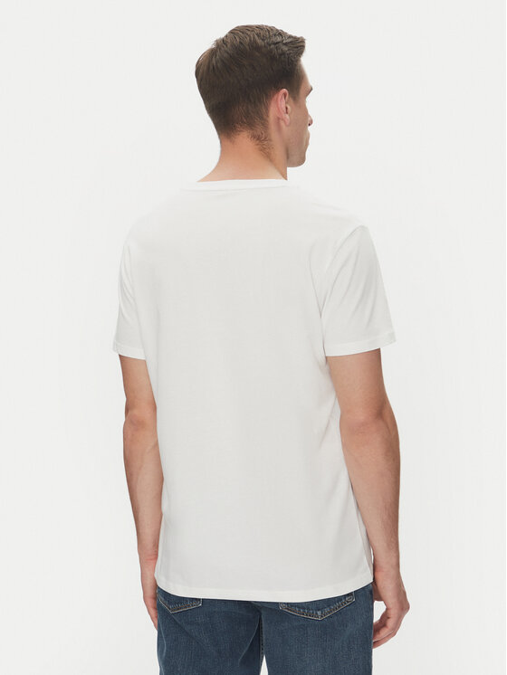 Tommy Hilfiger Tommy Hilfiger T-Shirt UM0UM03418 Biały Regular Fit