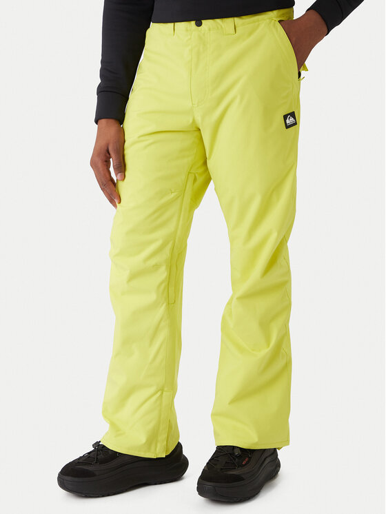 Quiksilver Quiksilver Snowboardové kalhoty Estate EQYTP03237 Žlutá Slim Fit