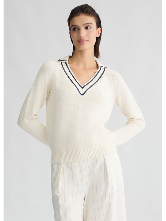Sweter Liu Jo, Rozmiar XS, Biały, CA5112MS016M9090