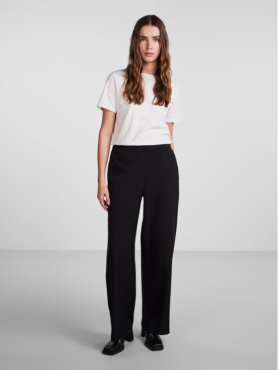Pieces Pieces Spodnie materiałowe Bossy 17140744 Czarny Loose Fit