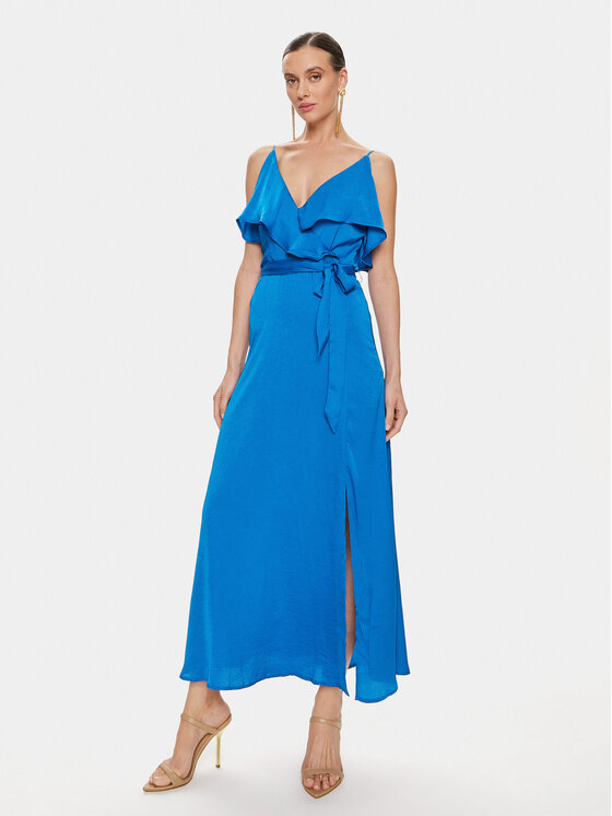 Vila Vila Rochie de seară Jessi 14096307 Albastru Regular Fit