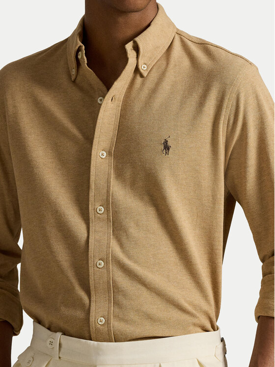 Polo Ralph Lauren Polo Ralph Lauren Πουκάμισο 710654408115 Μπεζ Regular Fit