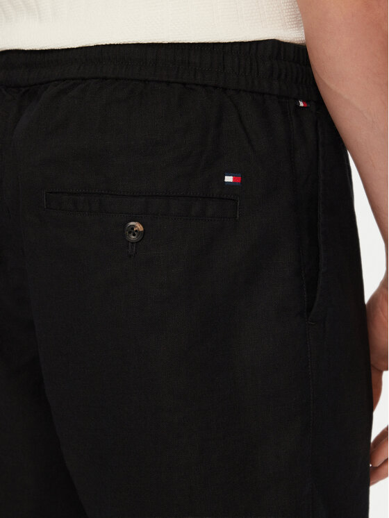 Tommy Hilfiger Tommy Hilfiger Pantaloncini di tessuto Dover MW0MW44354 Nero Regular Fit