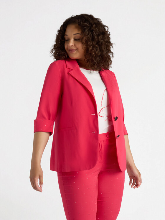 Fiorella Rubino Fiorella Rubino Giacca outdoor Q513T000192N019 Rosso Slim Fit