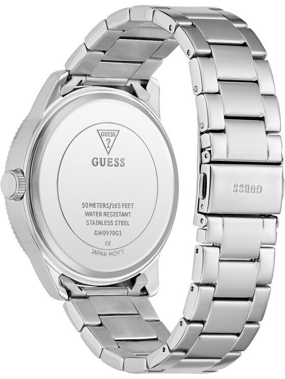 Guess Guess Hodinky GW0970G1 Strieborná