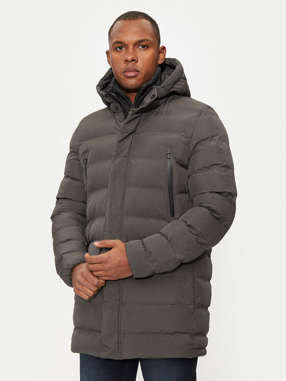 Geox Zimné bundy M4628L T3128 F9821 Sivá Regular Fit
