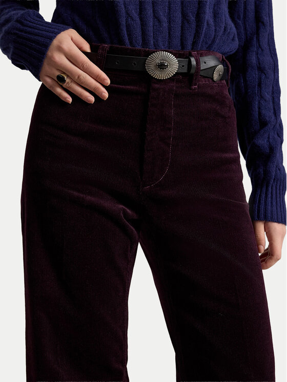 Polo Ralph Lauren Polo Ralph Lauren Stoffhose 211B17556008 Dunkelrot Flare Fit