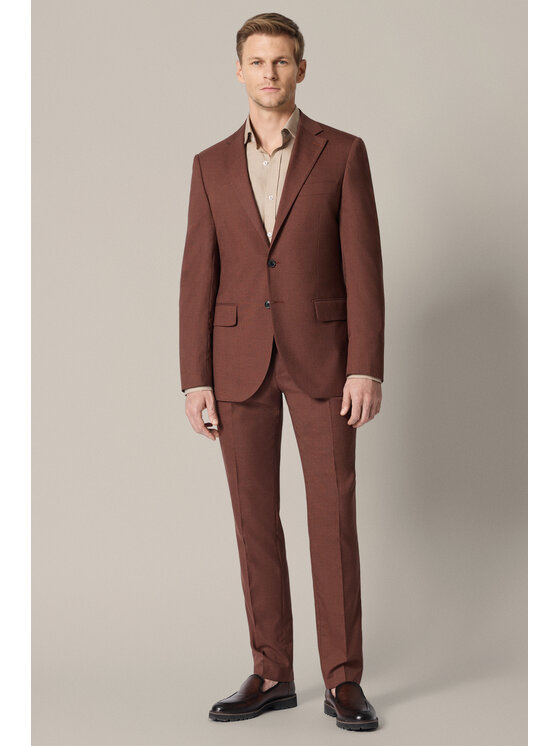Lancerto Lancerto Garnitur Daimiel GA073126000024 Pomarańczowy Slim Fit