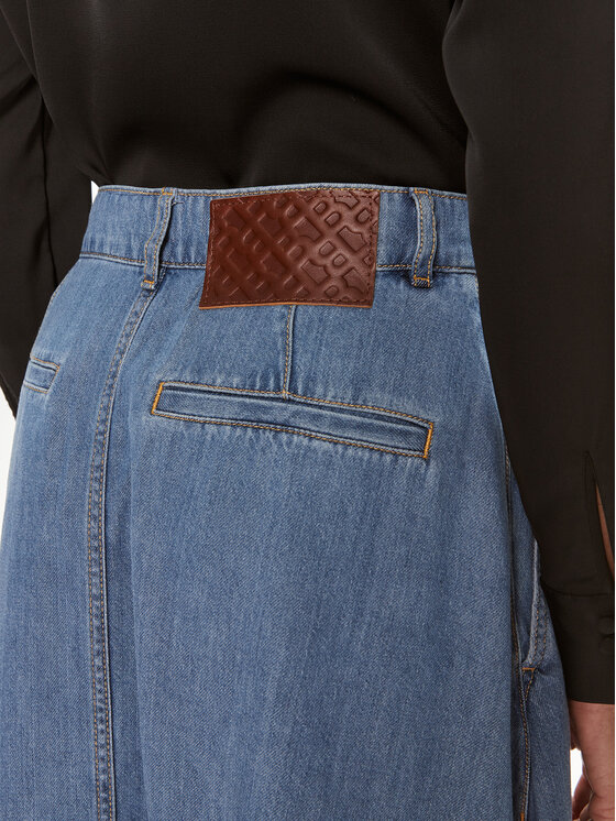 BOSS Boss Jeans suknja 50516021 Plava Regular Fit