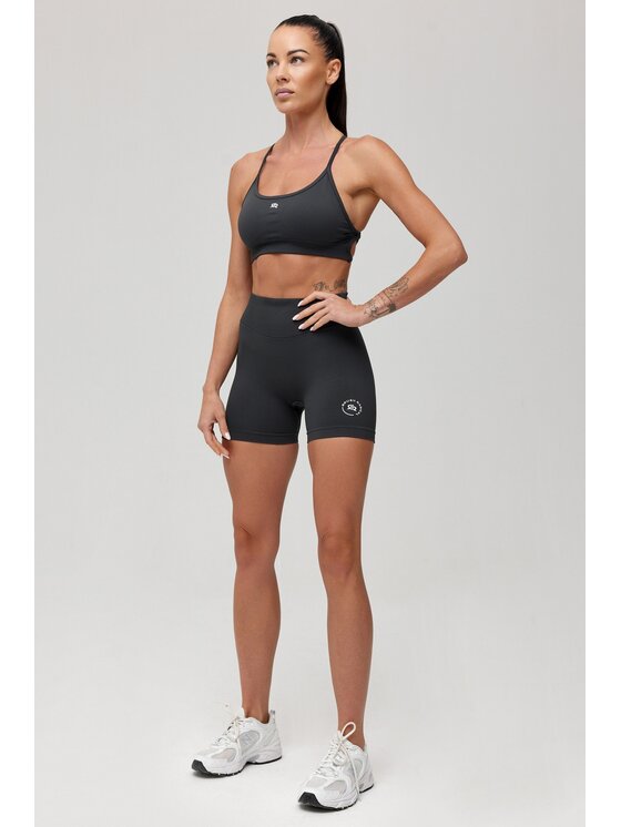 ROUGH RADICAL ROUGH RADICAL Szorty sportowe SEAMLESS GLOW SHORTS Szary Slim Fit