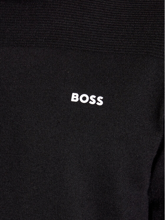 BOSS Boss Sweter Momentum-X_Cn 50498559 Czarny Regular Fit