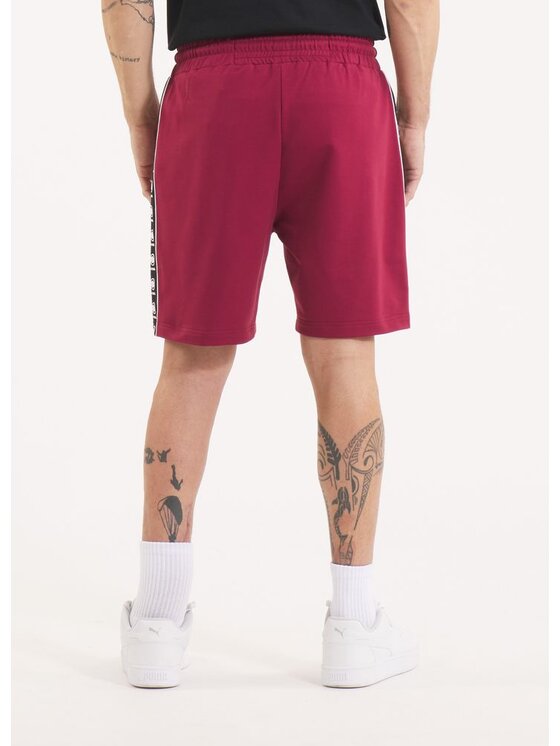 PITBULL PITBULL Szorty materiałowe Szorty dresowe męskie TAPE NUGGET XL Bordowy Regular Fit