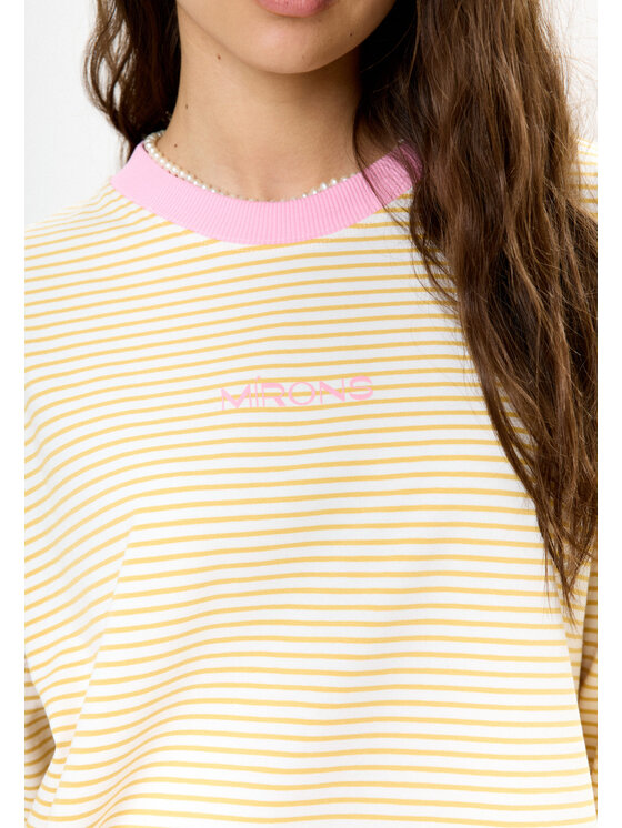 Mirons Mirons Longsleeve Stripes Żółty Oversize