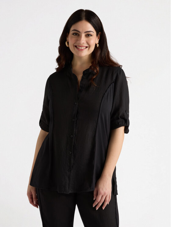 Fiorella Rubino Fiorella Rubino Camicia 5044T001270N033 Nero Over Fit