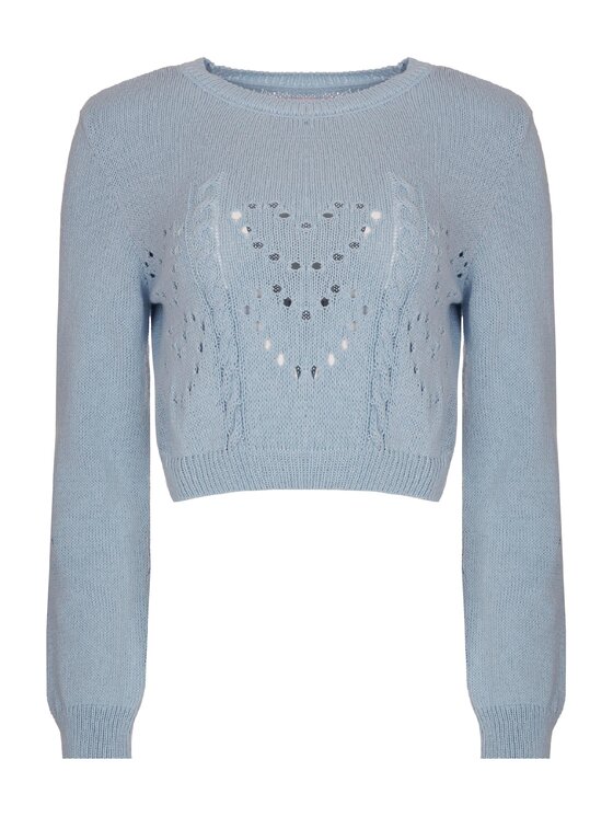 LAURELLA LAURELLA Sweter 6SS003 Niebieski Regular Fit